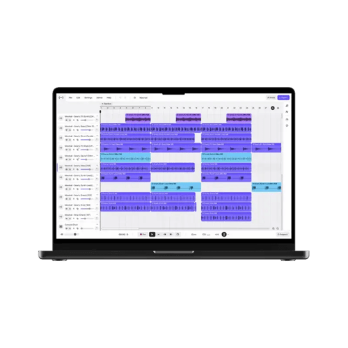 Soundtrap's browser-based DAW interface, the platform used across the district survey